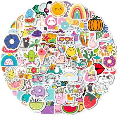 Cartoon Stickers (Waterproof) 10pcs