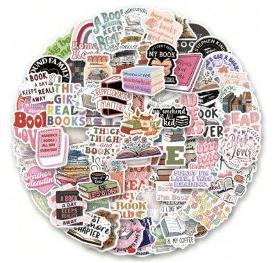 Book Stickers (Waterproof) 10 pcs