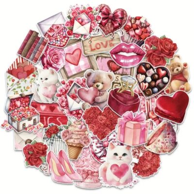 Love and Valentine’s Stickers 10 pcs