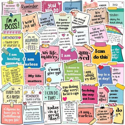 Positive Quotes Stickers 10 pcs