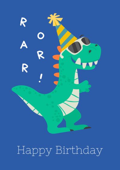 Dinosaur Birthday Card