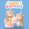 Bear Happy Birthday Card