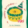 Happy Birthday Card with Cake