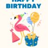 Flemingo Birthday Card