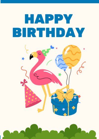 Flemingo Birthday Card