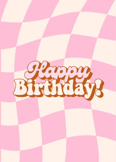 Pink Birthday Card