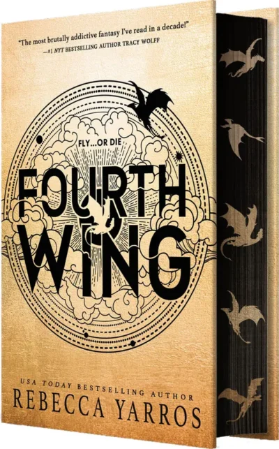 yarros-fourth-wing-spredges Fourth Wing by Rebecca Yarros (Hardcover Special Edition)