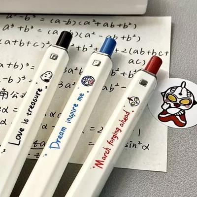 Anime Square Gel Pen Set (4 Pcs )