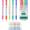 Pastel colour double-headed highlighter pen