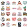 10 Pcs  Funny Reading Books Stickers