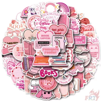 Pink Book Stickers