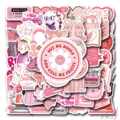 Pink Book Stickers