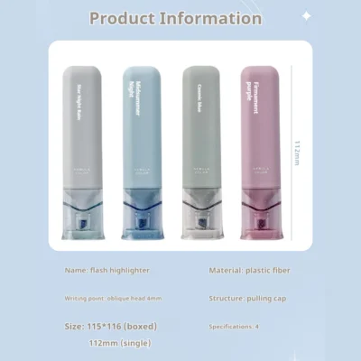 Glitter Highlighter Set (4 Colours)