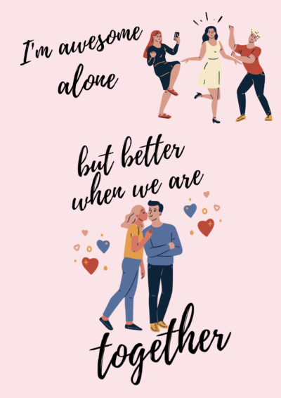 Awesome alone valentine's day card
