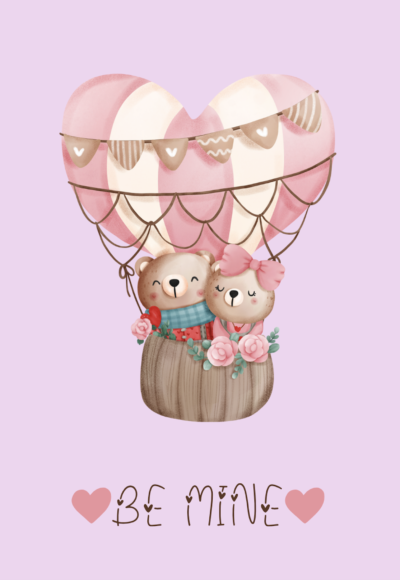 Be mine valentine's day card