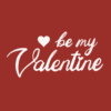 Be my valentine valentine's day card