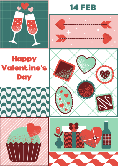 Cheers valentine's day card