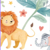 Happy Birthday Card with Animals